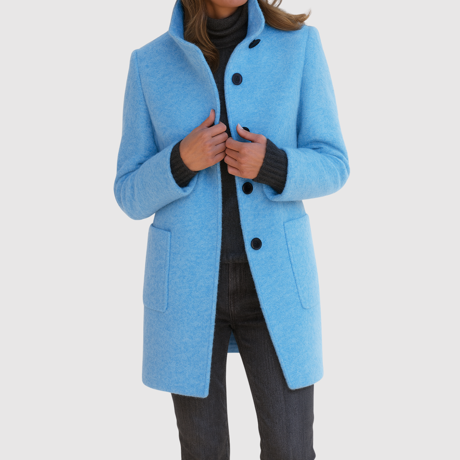 Елена - Класическо палто с елегантен силует