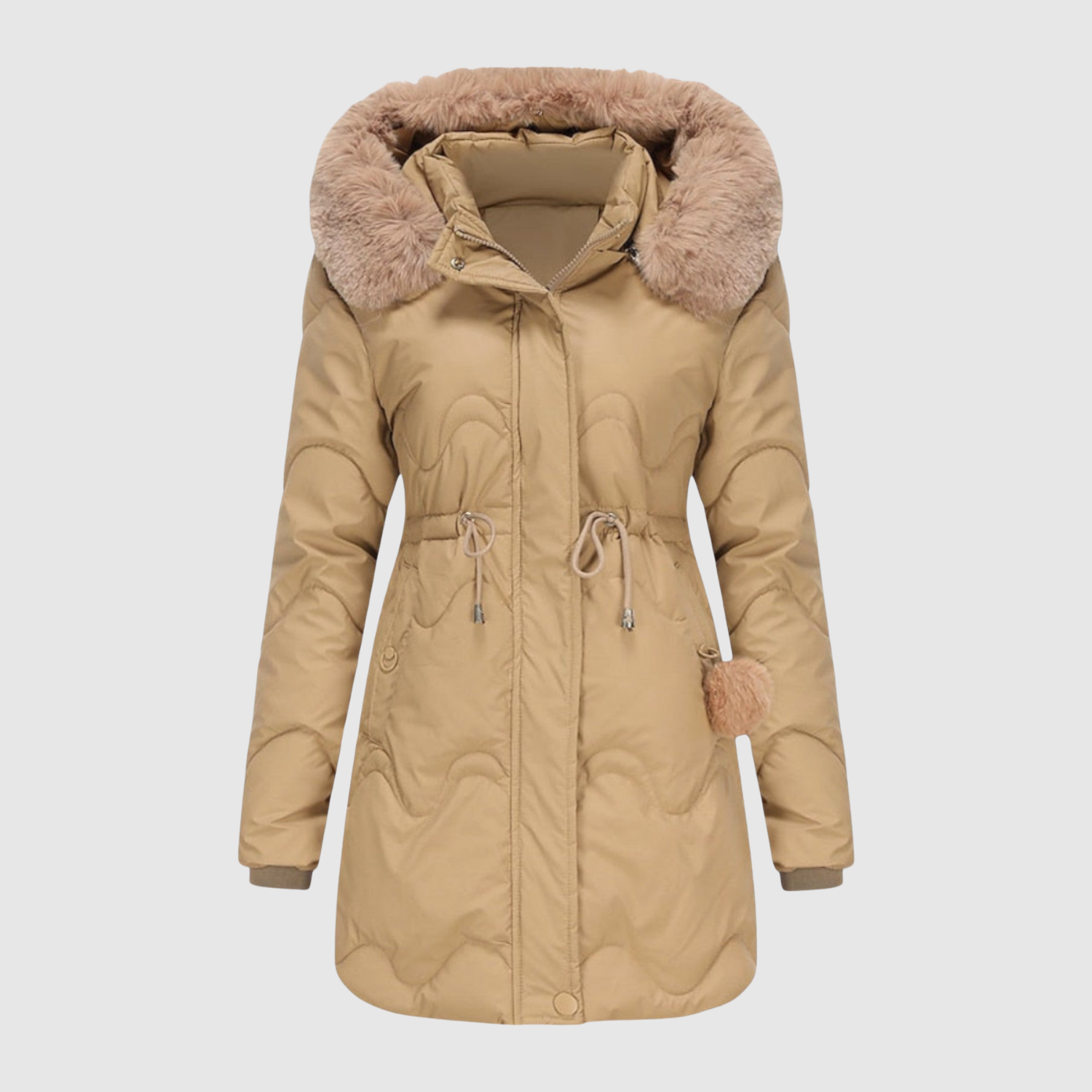 Елена – Парка с пухкава яка и квилтно топло