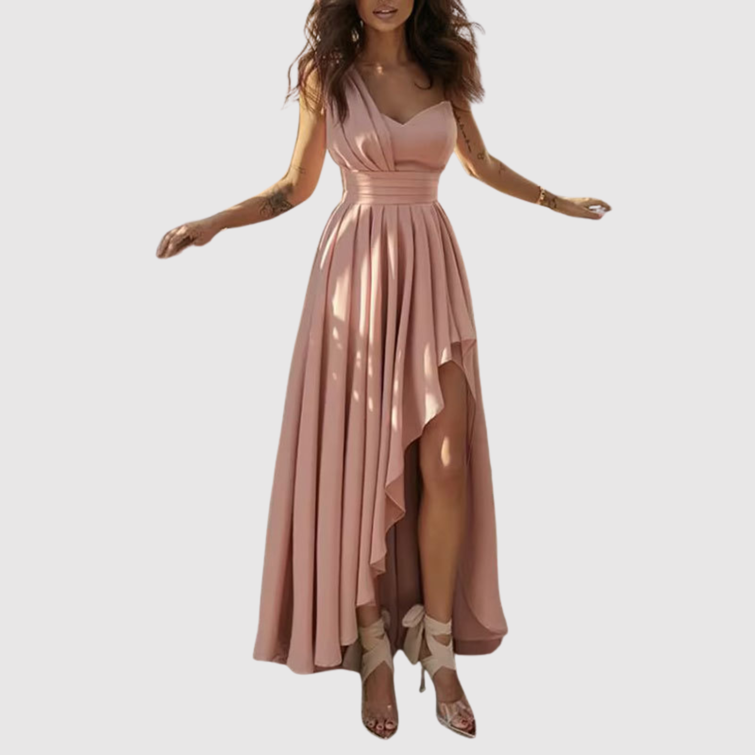 Лилия – Романтична макси рокля с разрез