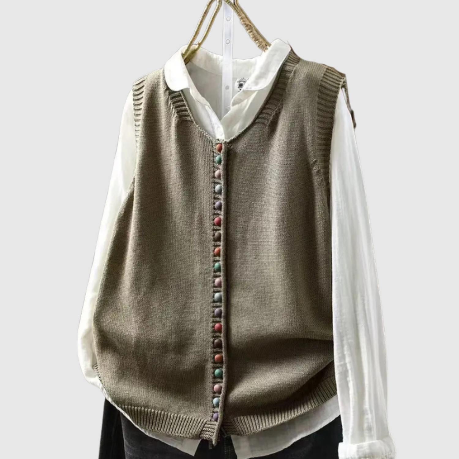 Елена - Бохемски кардиган с копчета и винтидж детайли