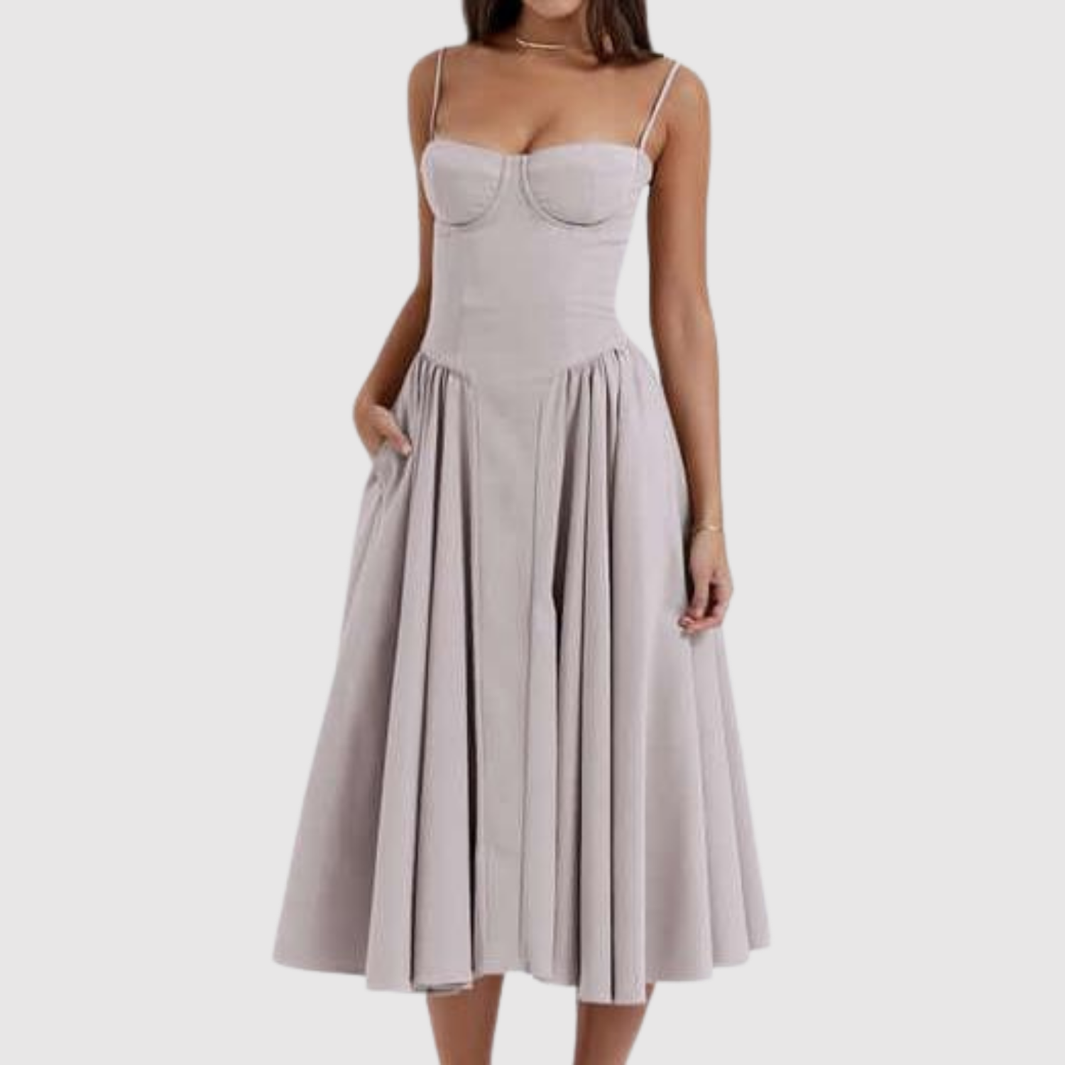 Лилия – Безпроблемна рокля с ретро стил