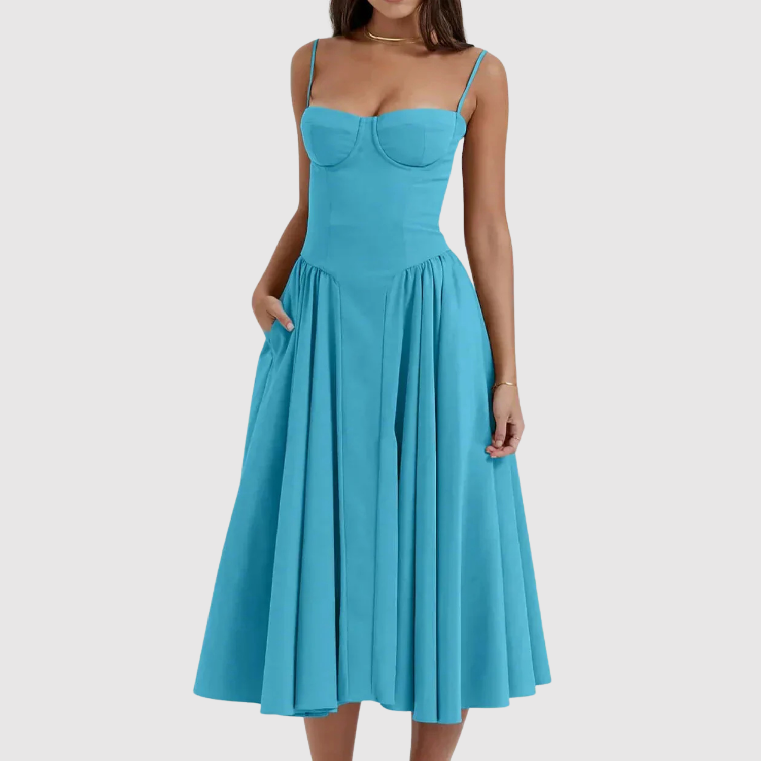 Лилия – Безпроблемна рокля с ретро стил